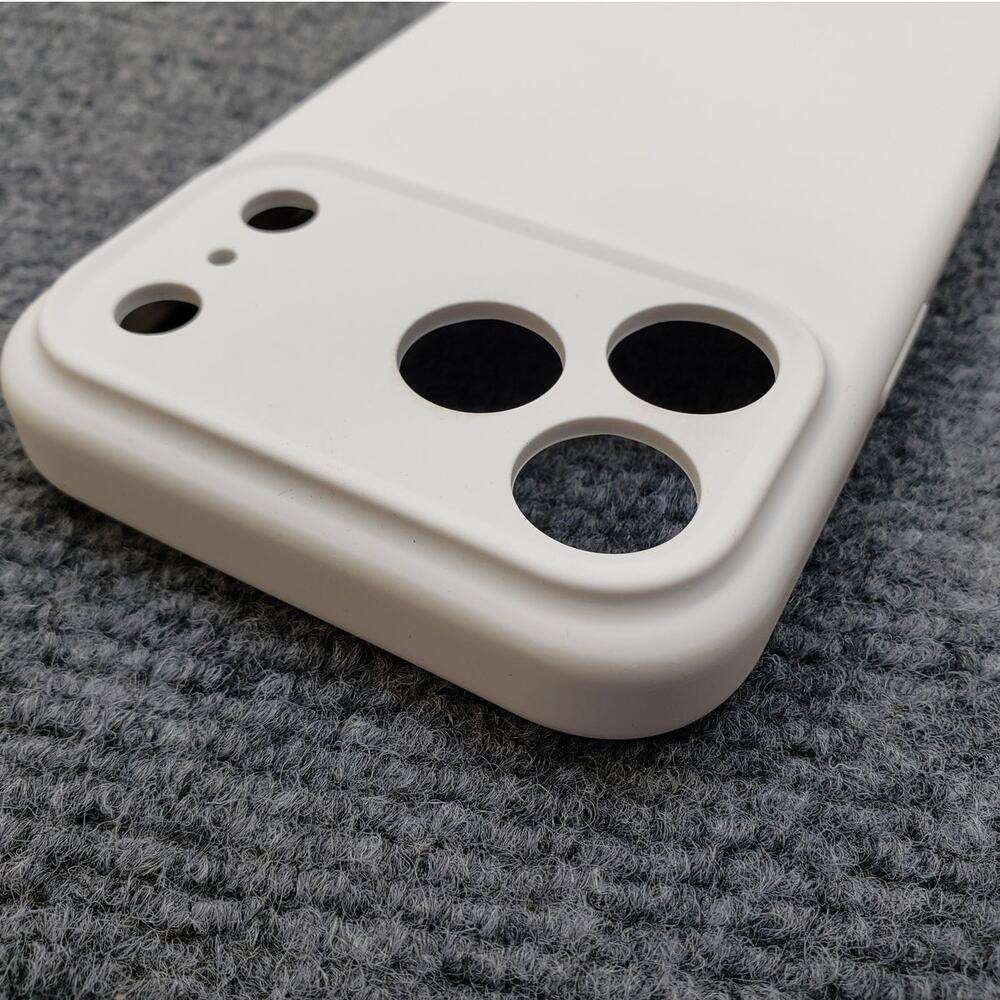 Vooii Magnetic Silicone Case for iPhone 17 Pro Max (Off-White)
